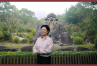 Professor Gao in front of Laojun Rock 老君岩